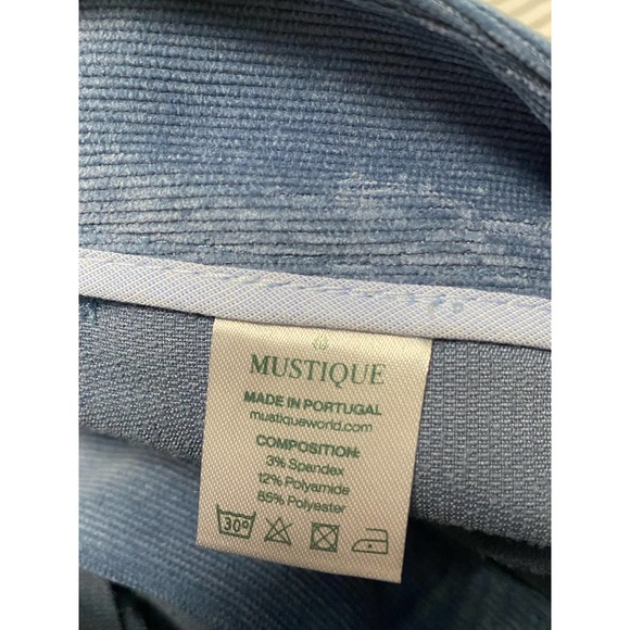 NWT Mustique Flared Fit Trousers Blue Corduroy Pants 36 6 - Picture 8 of 11